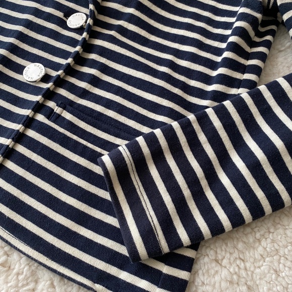 Nautica - Navy/cream striped knit blazer - Picture 5 of 9